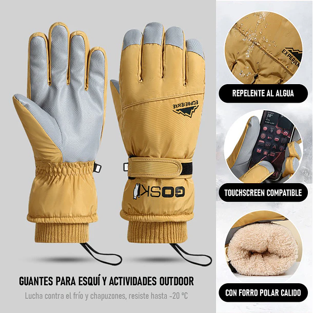 GUANTES DE HOMBRE PARA NIEVE  3