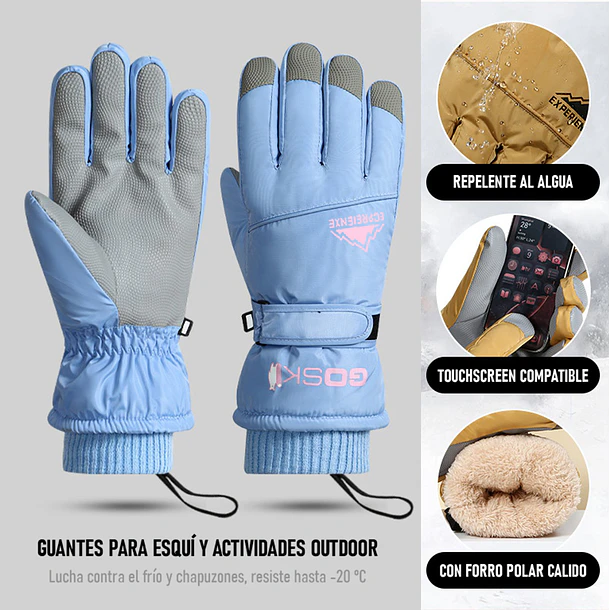 GUANTES DE MUJER PARA NIEVE 2