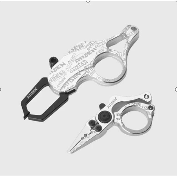 Set de Mini Alicate Multifuncional y Pinza Sujetadora De Pesca 4