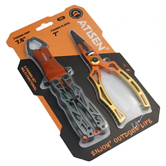 Set De Alicate Multifuncional Y Pinza Sujetador Para Pesca 