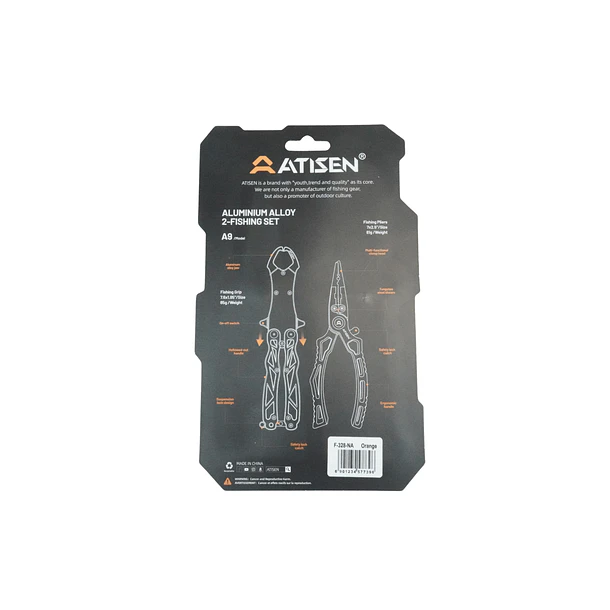 Set De Alicate Multifuncional Y Pinza Sujetador Para Pesca  4