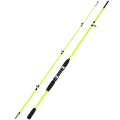 CAÑA DE SPINNING AMARILLA 2,1 M - 2 TRAMOS - 80-150 G