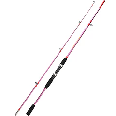 CAÑA DE SPINNING ROSADA 2,1 M - 2 TRAMOS - 80-150 G