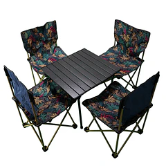 MESA Y SILLA PLEGABLE PARA CAMPING 