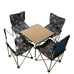 MESA Y SILLA PLEGABLE PARA CAMPING 