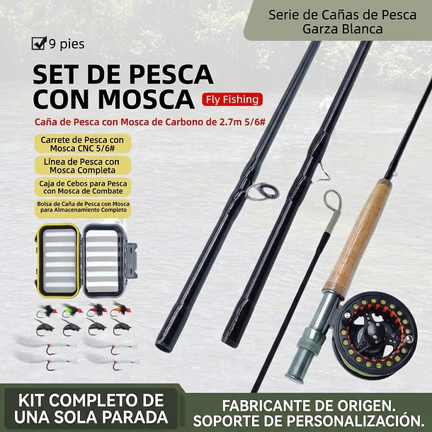 Set Caña De Mosca 3