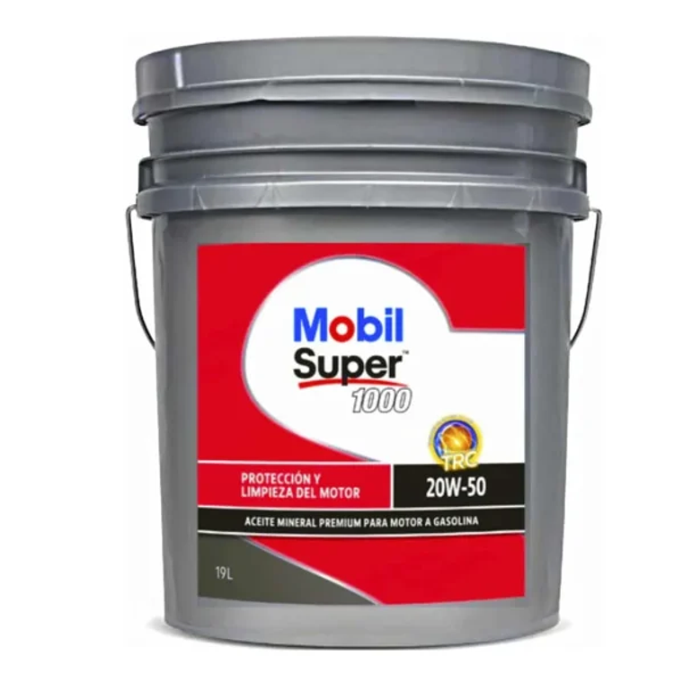 ACEITE 20W50 SUPER 1000 MOBIL 19 LTS 1