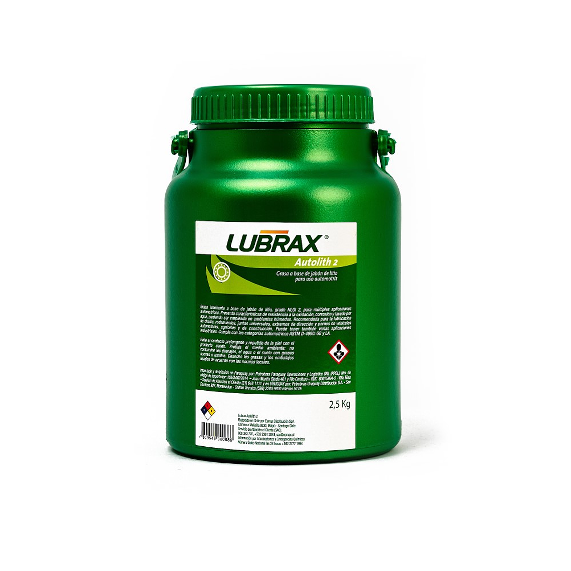 GRASA AUTOLITH -2 NLG I2 LUBRAX 2.5KG 1