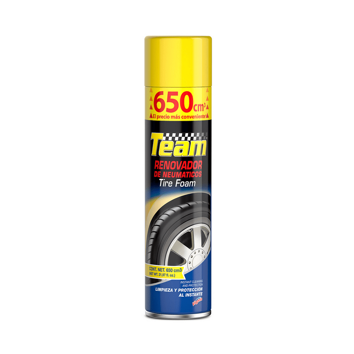 RENOVADOR DE NEUMATICOS SPRAY TEAM 650CC 1