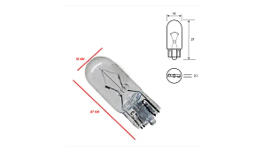 AMPOLLETA T10 24 VOLT 5W WURTH