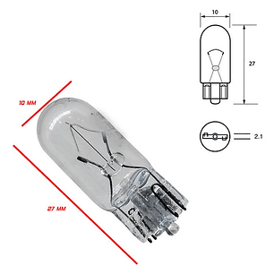 AMPOLLETA T10 24 VOLT 5W WURTH