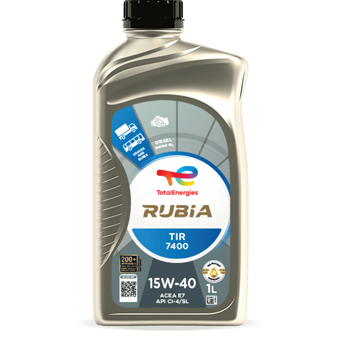 ACEITE TOTAL 15W40 TIR 7400 1 LT 1