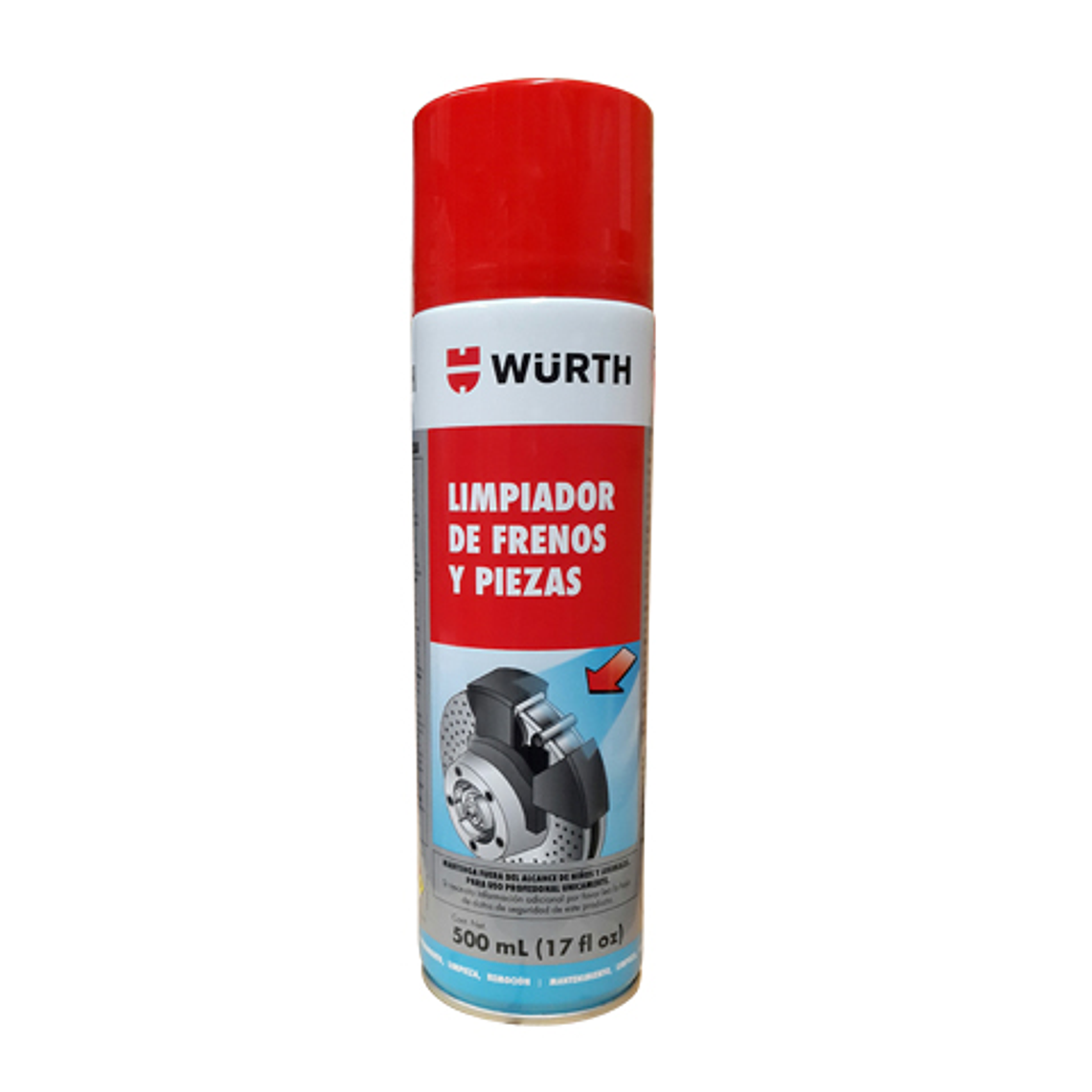 LIMPIADOR DE FRENOS WURTH 500ML 1