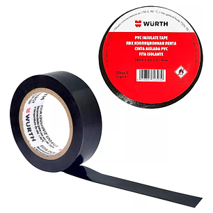 CINTA AISLANTE NEGRA ENERGY 18MMX20M WURTH