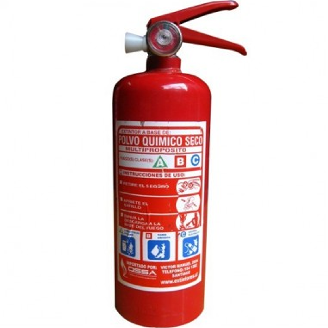 EXTINTOR 1 KG ABC 75% CERTFICADO 1