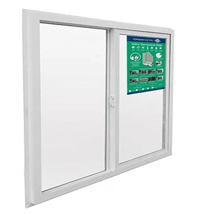 Ventana Corredera PVC Termopanel 100X100cm
