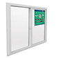VENTANA CORREDERA PVC TERMOPANEL 121X100 CMS - Miniatura 3
