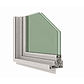 VENTANA CORREDERA PVC TERMOPANEL 121X100 CMS - Miniatura 2