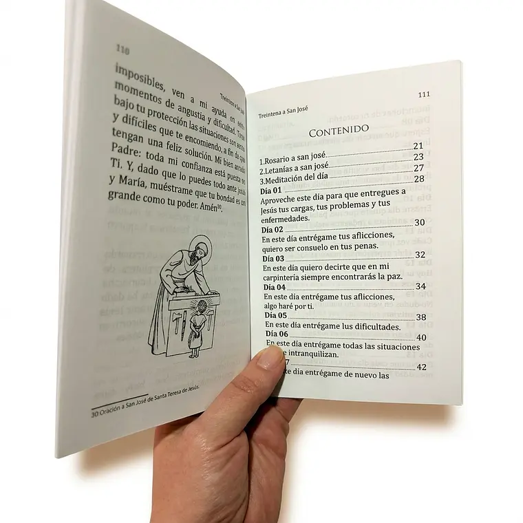 Kit: Libro Treitena a San José + Rosario de San José 3