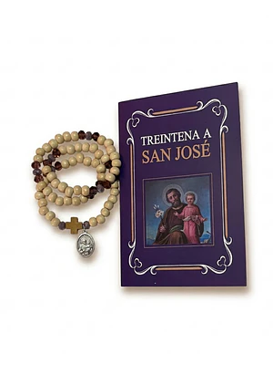 Kit: Libro Treitena a San José + Rosario de San José