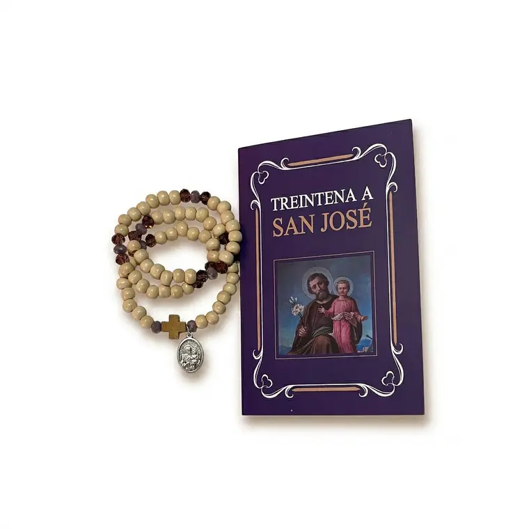 Kit: Libro Treitena a San José + Rosario de San José 1