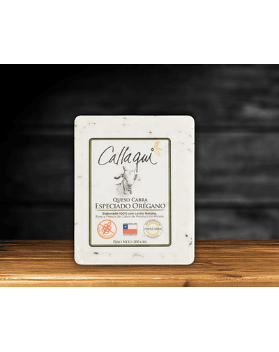 Queso de cabra especiado oregano 200 gr Callaqui 