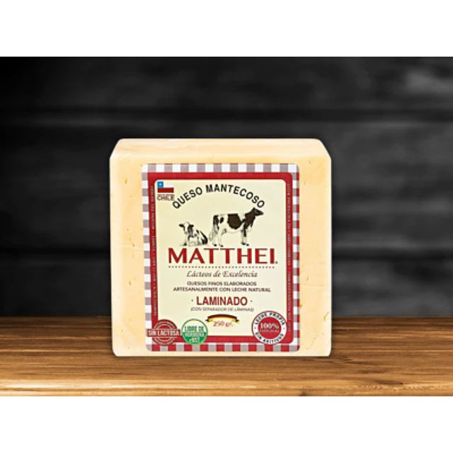 Queso Mantecoso Laminado 250 gr | MATTHEI 
