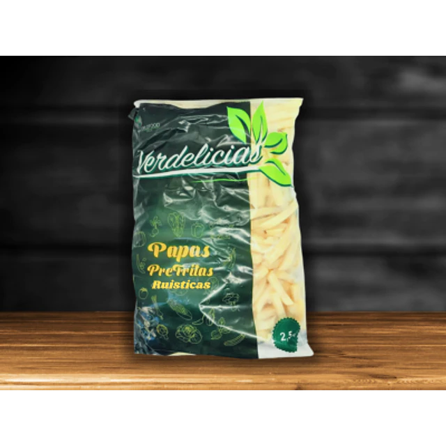 Papas Rústicas pre fritas 2,5 kg