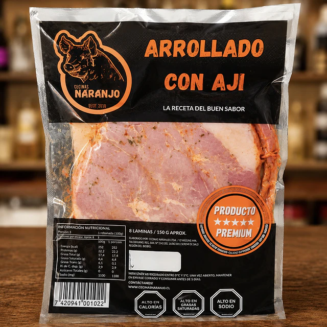 Arrollado con Aji 100 gr