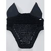 Soundproof black rhinestone ribbon bonnet