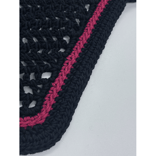 Black Bonnet Red Trim