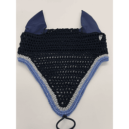 Navy Tie Down with Silver and French Blue Sparkles