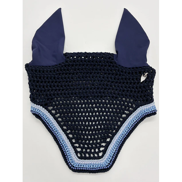 Navy Bonnet Blue Sparkles and Navy Pearls