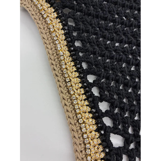 Black With Gold Sparkles