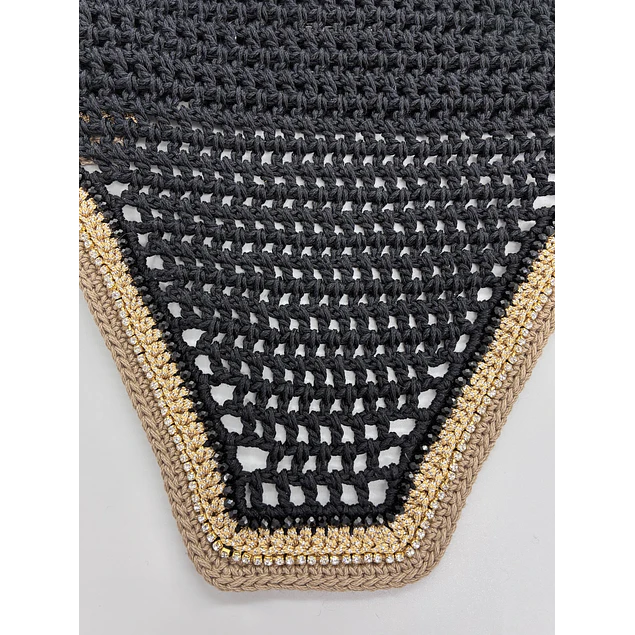 Black With Gold Sparkles