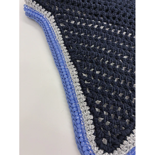 Navy Tie Down French Blue Trim