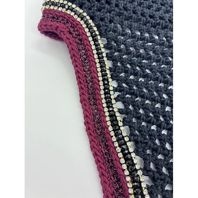 Soundproof Burgundy and Gold Sparkles