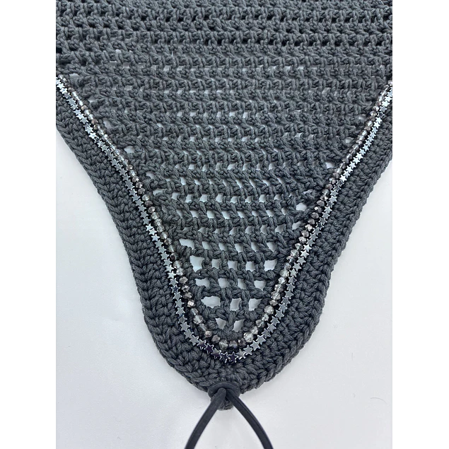 Charcoal Tie Down Silver Stars