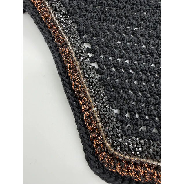 Black with Cacao Brown Sparkles 