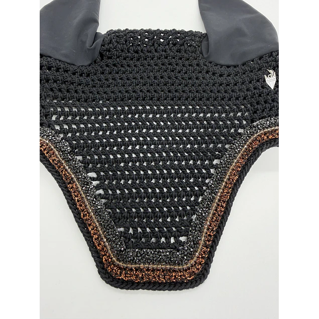 Black with Cacao Brown Sparkles 