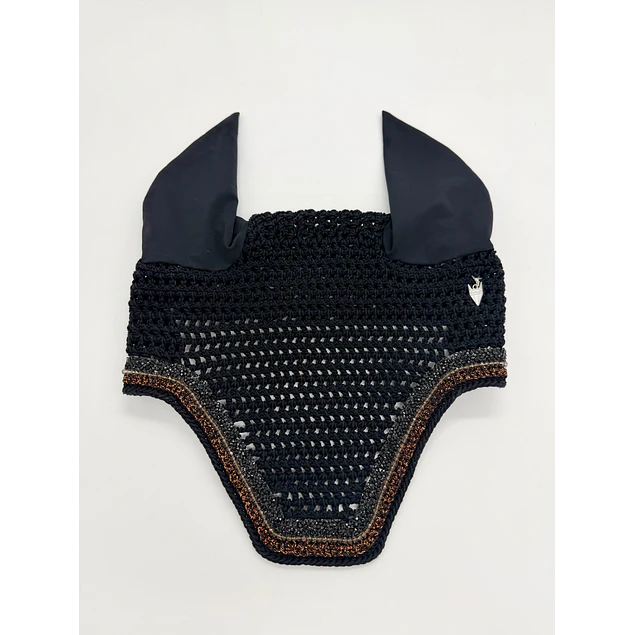 Black with Cacao Brown Sparkles 