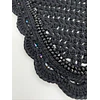 Black Scallops with Black and AB Crystals