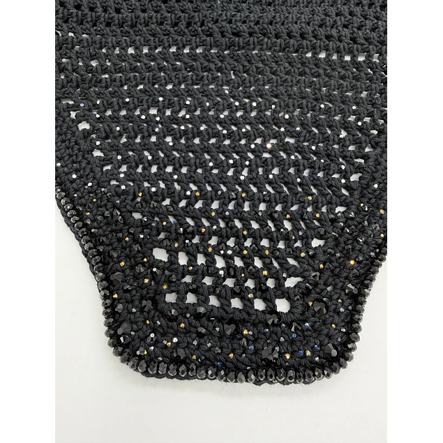 Oversized Black Crystal Soundproof 