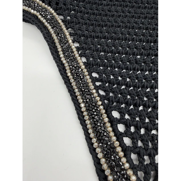 Tie Down with Smokey Quartz and Black Crystals
