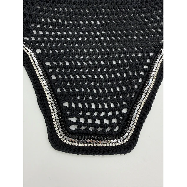 Black Star Rhinestone Logo Bonnet