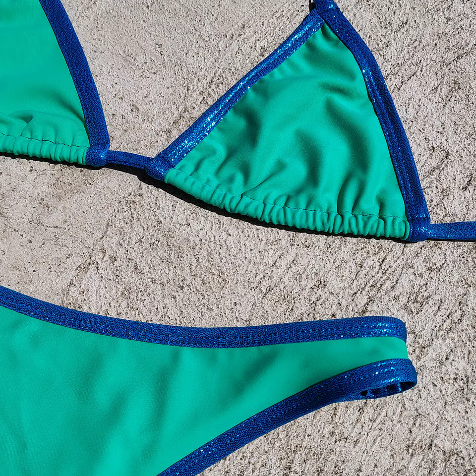 Bottom Rex verde azul brillos  4