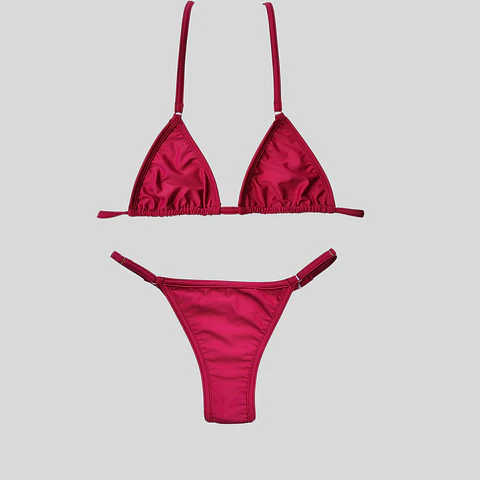 Top Triangulo argolla Cherry