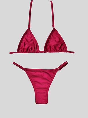 Top Triangulo argolla Cherry