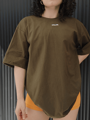 Polera Overize Oliva 