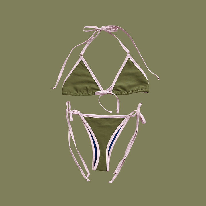 Set top triangulo argolla + bottom ilona amarras Oliva baby pink 3